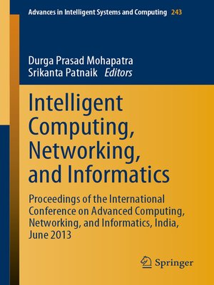 cover image of Intelligent Computing, Networking, and Informatics